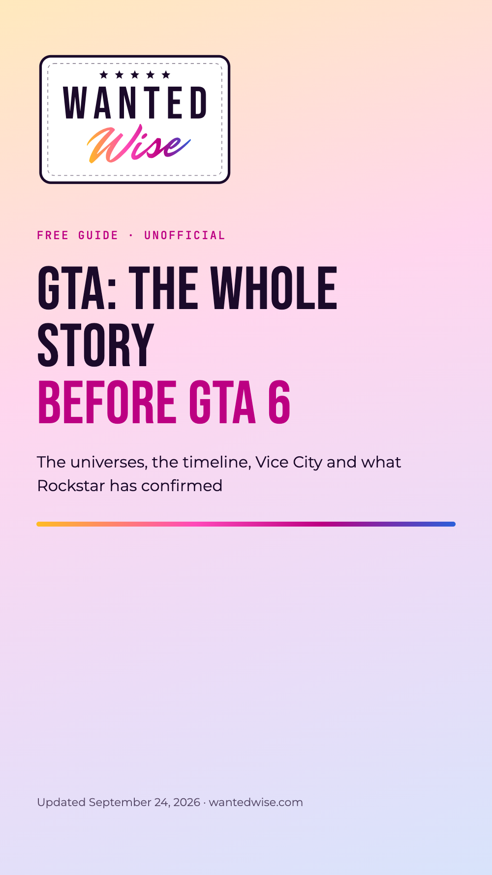 GTA: The Whole Story Before GTA 6, the free ebook